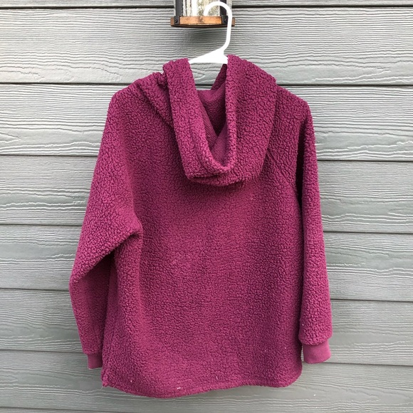 Pink Sherpa hoodie - Picture 2 of 2